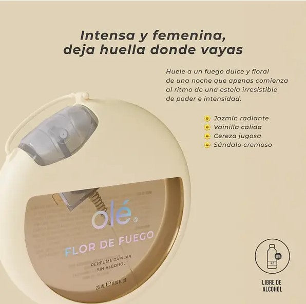 Perfume Capilar Flor de Fuego 25ml Olé