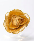 Rosa artificial 30 cm dorada