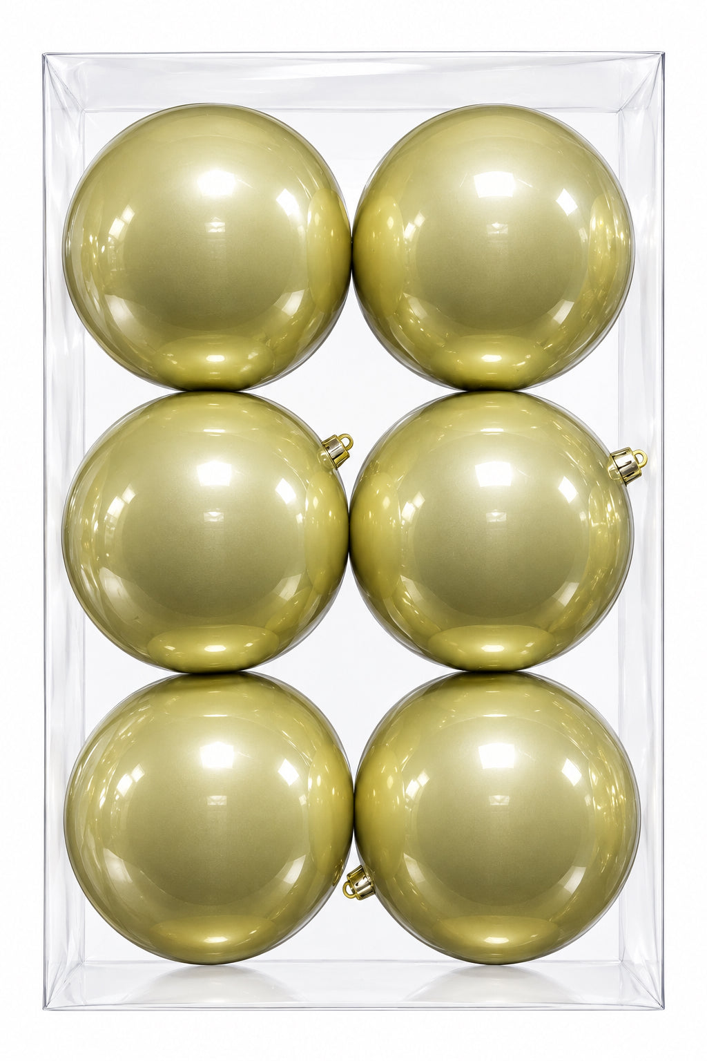 REF BHK01314LG TARRO BOLA 12CM X 6PCS DORADO CLARO - FEXTON
