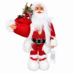 PAPA NOEL ROJO 30CM DINAMICO LUZ Y SONIDO  D&D