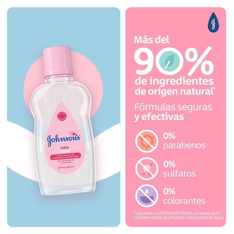 Aceite Johnson's Baby Original 50ml detalle