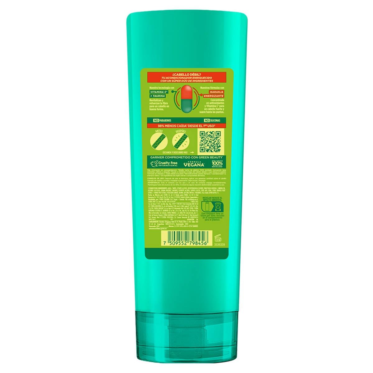 Acondicionador Fortificante Stop Caída 350ml Garnier Fructis