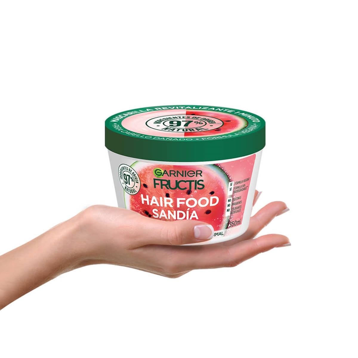 Mascarilla Hair Food Sandía Revitalizante 350ml Garnier Fructis
