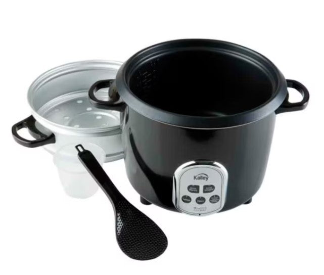 Olla Arrocera Digital Negra 7 Tazas Kalley K-DRC14N