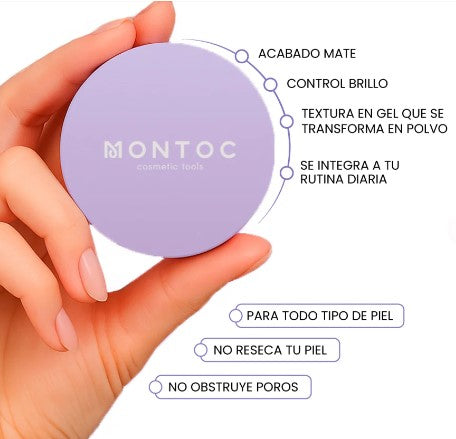 Polvo Compacto Soft-Powder en Gel Oil Control 5.2g Montoc
