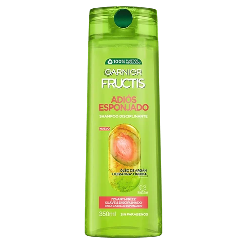 Shampoo Disciplinante Adios Esponjado 350ml Garnier Fructis