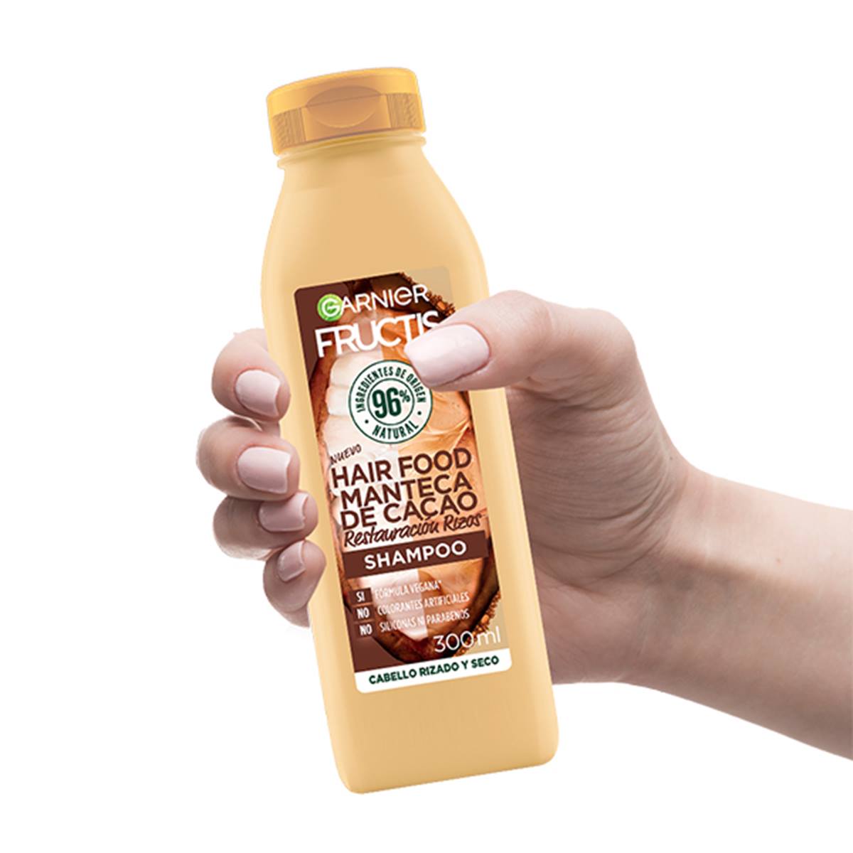 Shampoo Manteca de Cacao Restauración Rizos 300ml Garnier Fructis