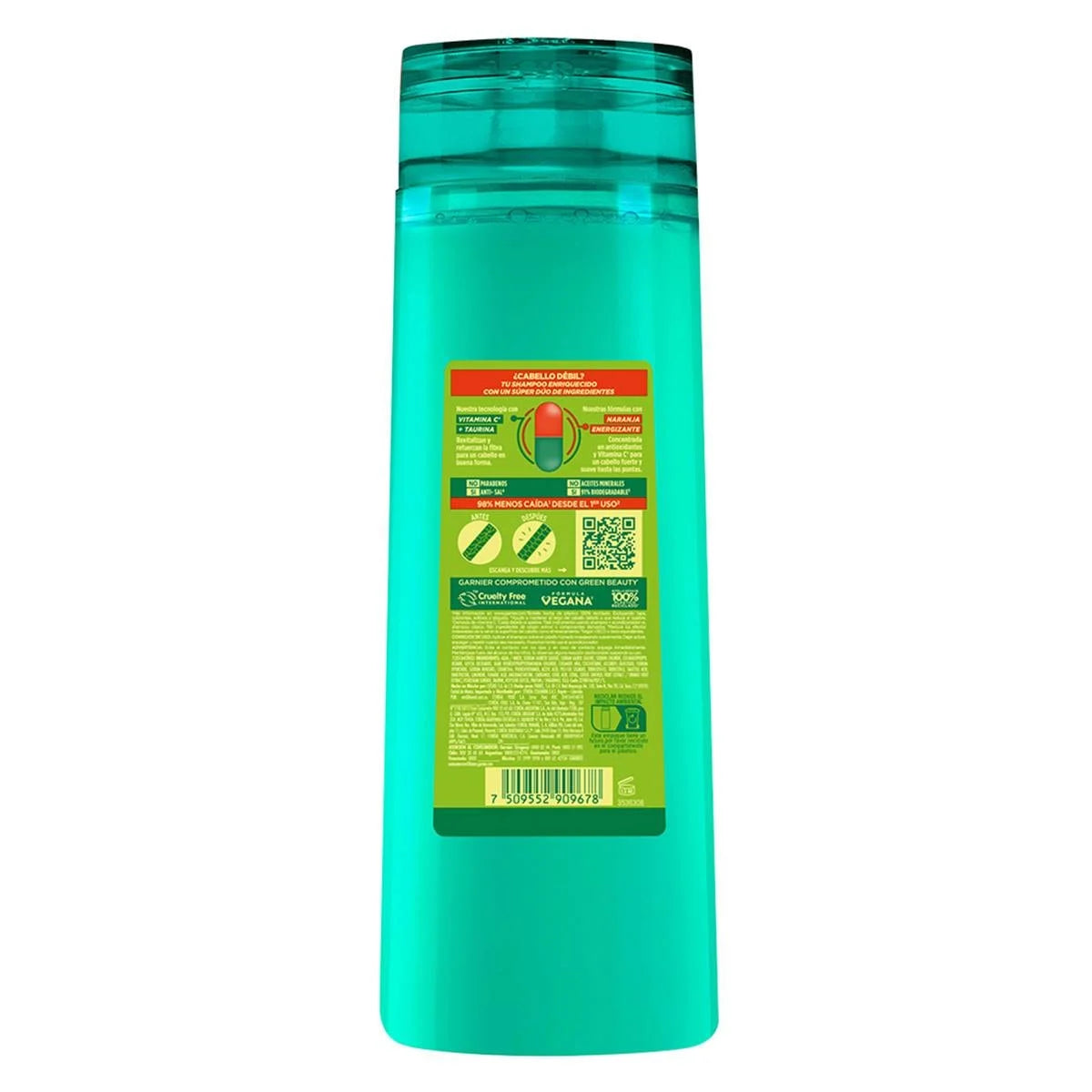 Shampoo Fortificante Stop Caída 350ml Garnier Fructis