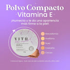 POLVO COMPACTO VITAMINA E  VITU 04 CASTAÑA