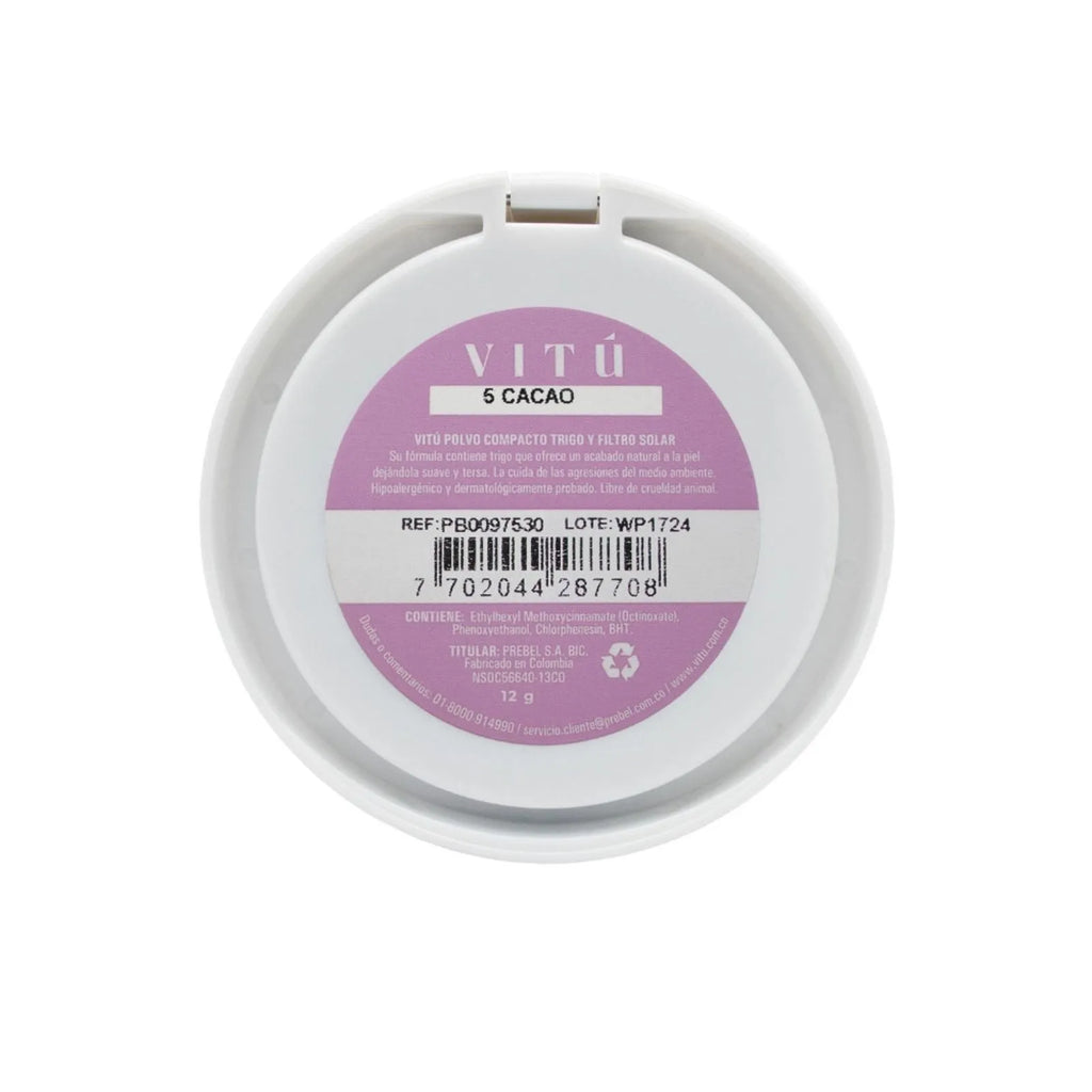 POLVO COMPACTO TRIGO  VITU 05 CACAO