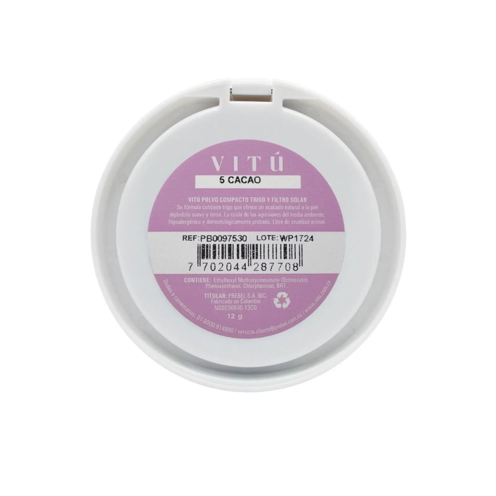 POLVO COMPACTO TRIGO  VITU 05 CACAO