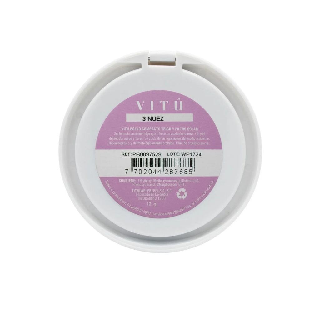 Polvo Compacto Trigo Vitú 03 Nuez
