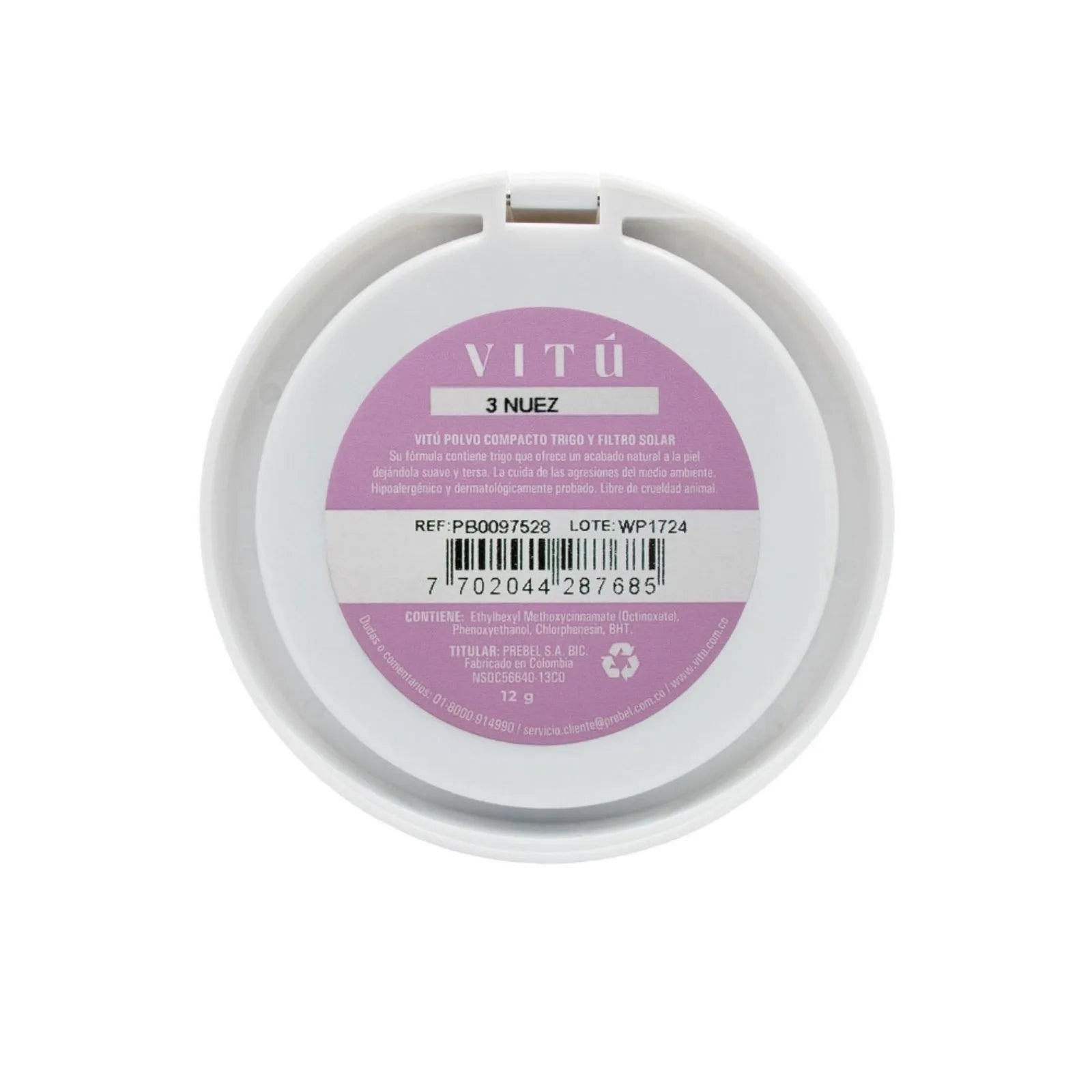 Polvo Compacto Trigo Vitú 03 Nuez