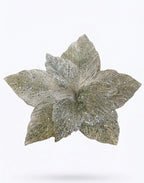 Flor Artificial Navideña Champaña 47 cm 8 Pétalos