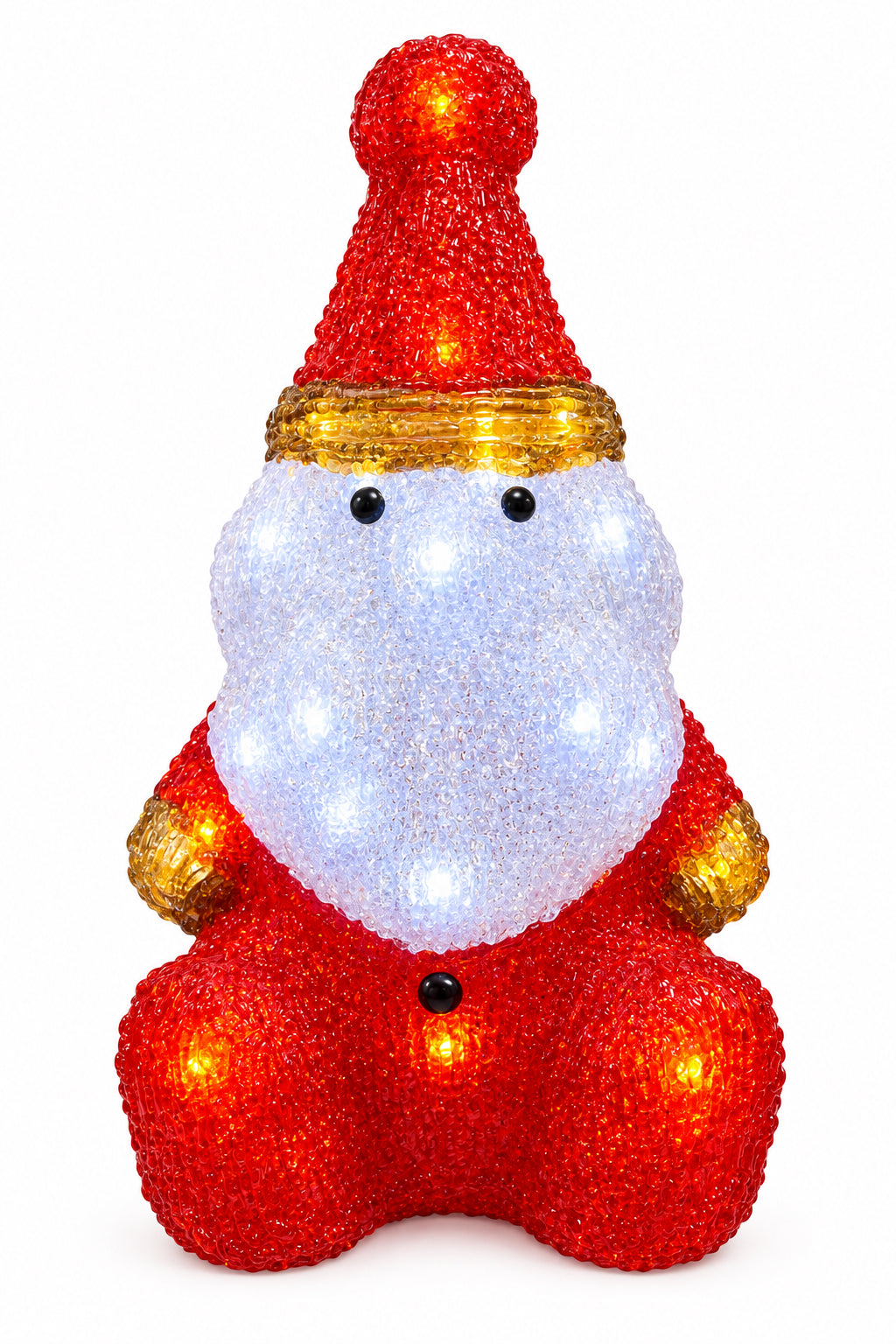 PAPA NOEL C BARBA ACRILI 30 LED 18X13X30 (XINGLI-CASTILLA)