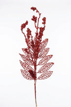 Follaje Navideño Rojo 80 cm