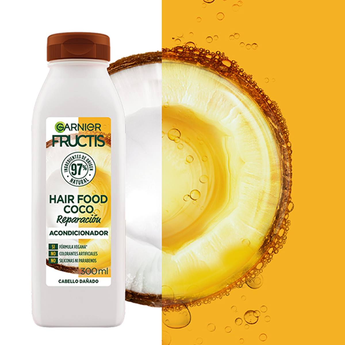 Acondicionador Coco Reparación 300ml Garnier Fructis