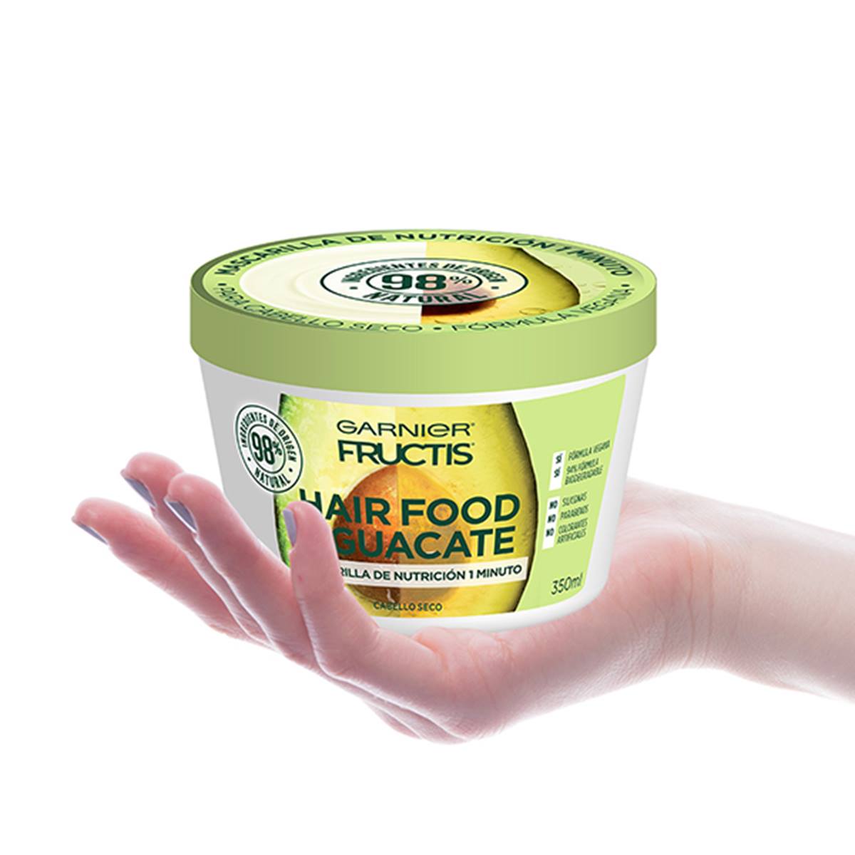 Mascarilla Hair Food Aguacate Nutricion 350ml Garnier Fructis