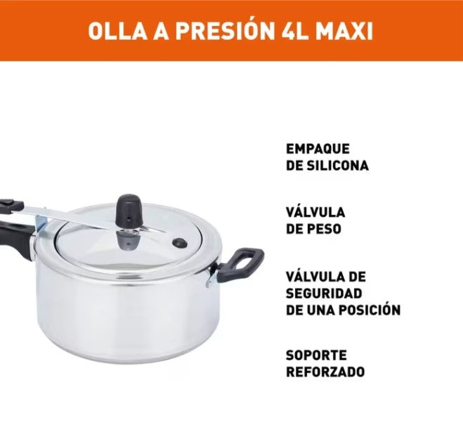 Olla a Presión 4 Litros Imusa