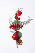 Rama de Berries Navideña Roja 27 cm