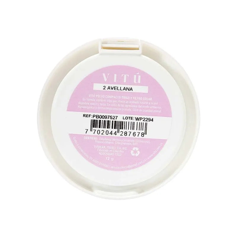 POLVO COMPACTO VITU TRIGO 02 AVELLANA