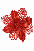 Flor Navideña Escarchada