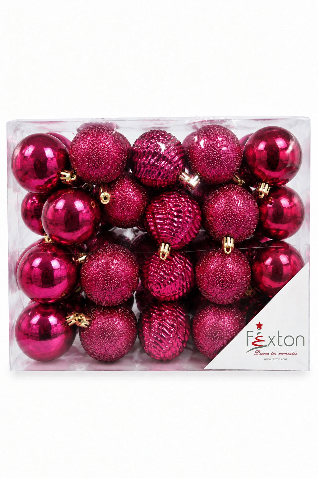 REF BHK01303LBU TARRO BOLA 6CM X 40 PCS VINOTINTO CLARO - FE
