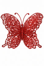 Mariposa Navideña Escarchada