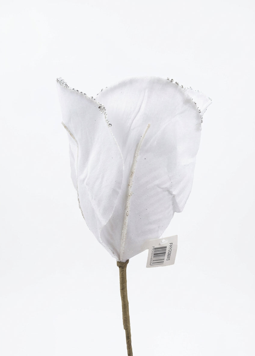 ROSA ARTIFICIAL 30CM BLANCA