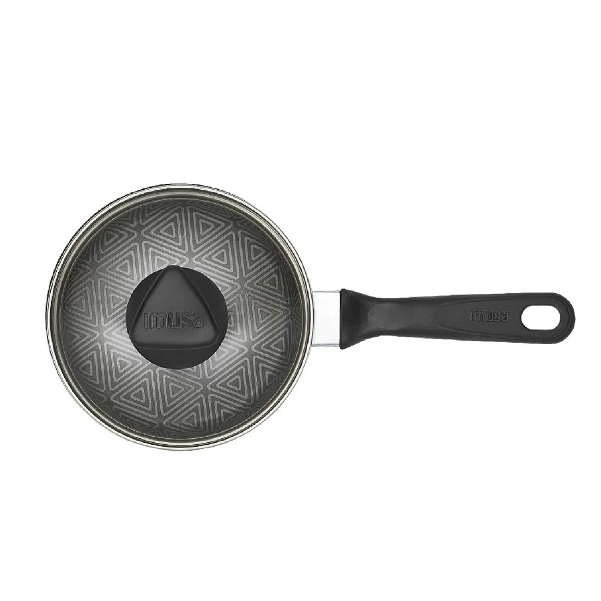 CACEROLA 12CM MANGO TAPA DE VIDRIO IMUSA