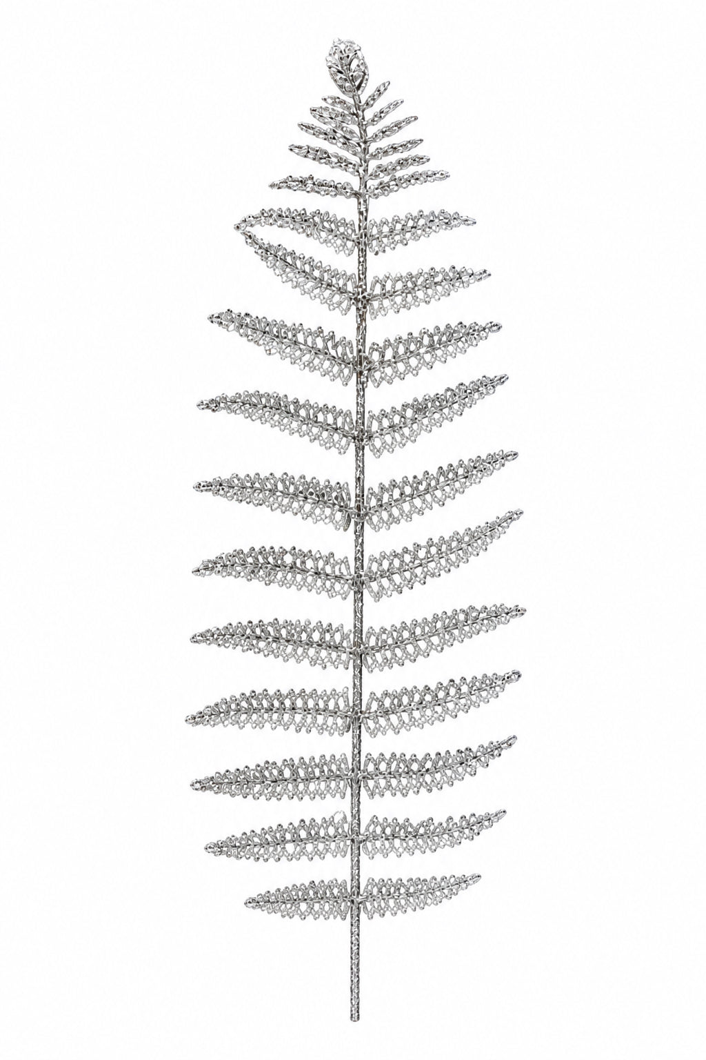 Pin navideño escarchado pino