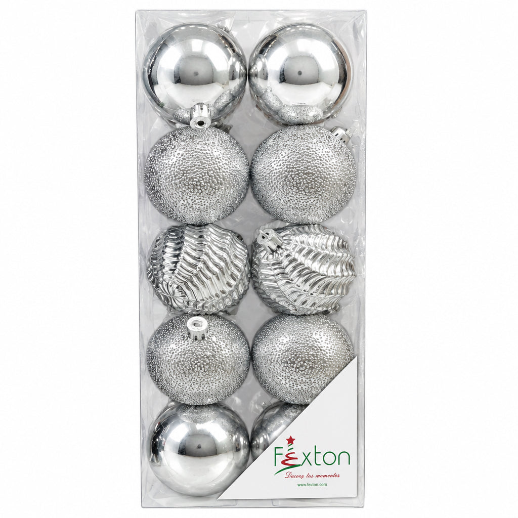 REF BHK01300S TARRO BOLA 6CM X 20PCS PLATA - FEXTON