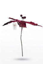 REF FLM00371BU FLOR ARTIFICIAL DE 32 CM 5 PETALOS VINOTINTO
