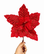 REF FLM00365R FLOR ARTIFICIAL DE 34 CM 8 PETALOS ROJO