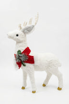 Ciervo navideño blanco 48 x 15 x 63 cm