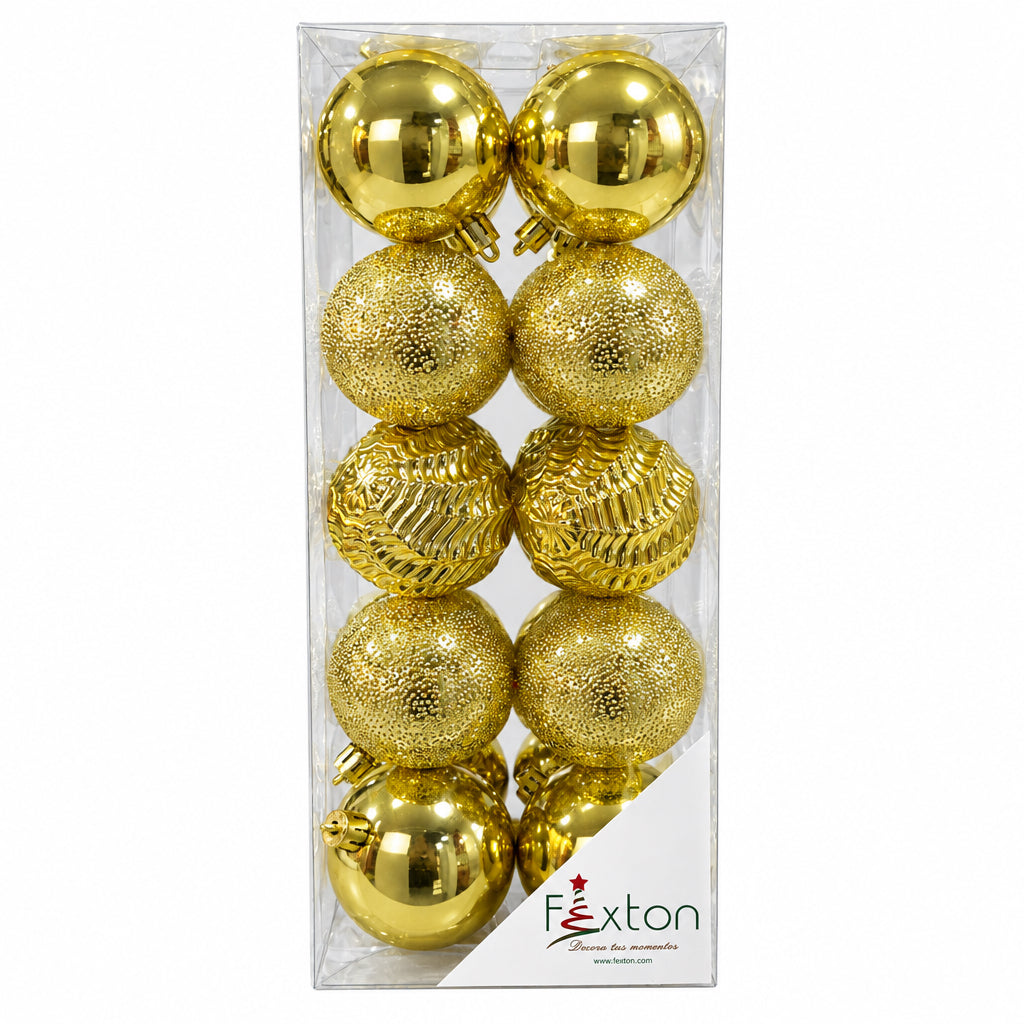 REF BHK01300G  TARRO BOLA 6CM X 20PCS DORADO - FEXTON