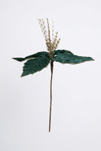 REF FLR01302EDk FLOR ARTIFICIAL 37 CM 5 PETALOS VERDE OSCURO