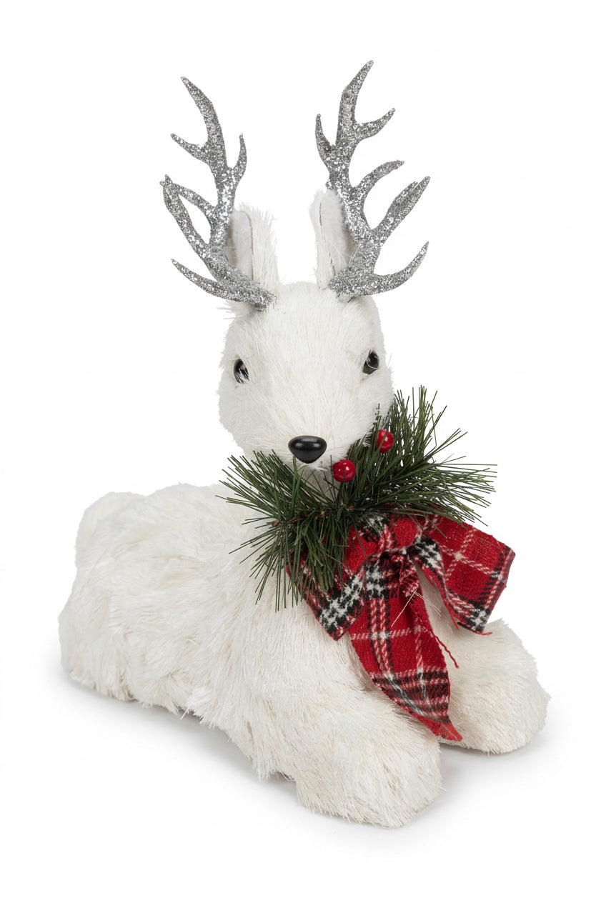 Reno Navideño Blanco Decorativo (Ref. NA2021)