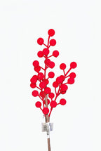 Rama de Berries Navideña Roja