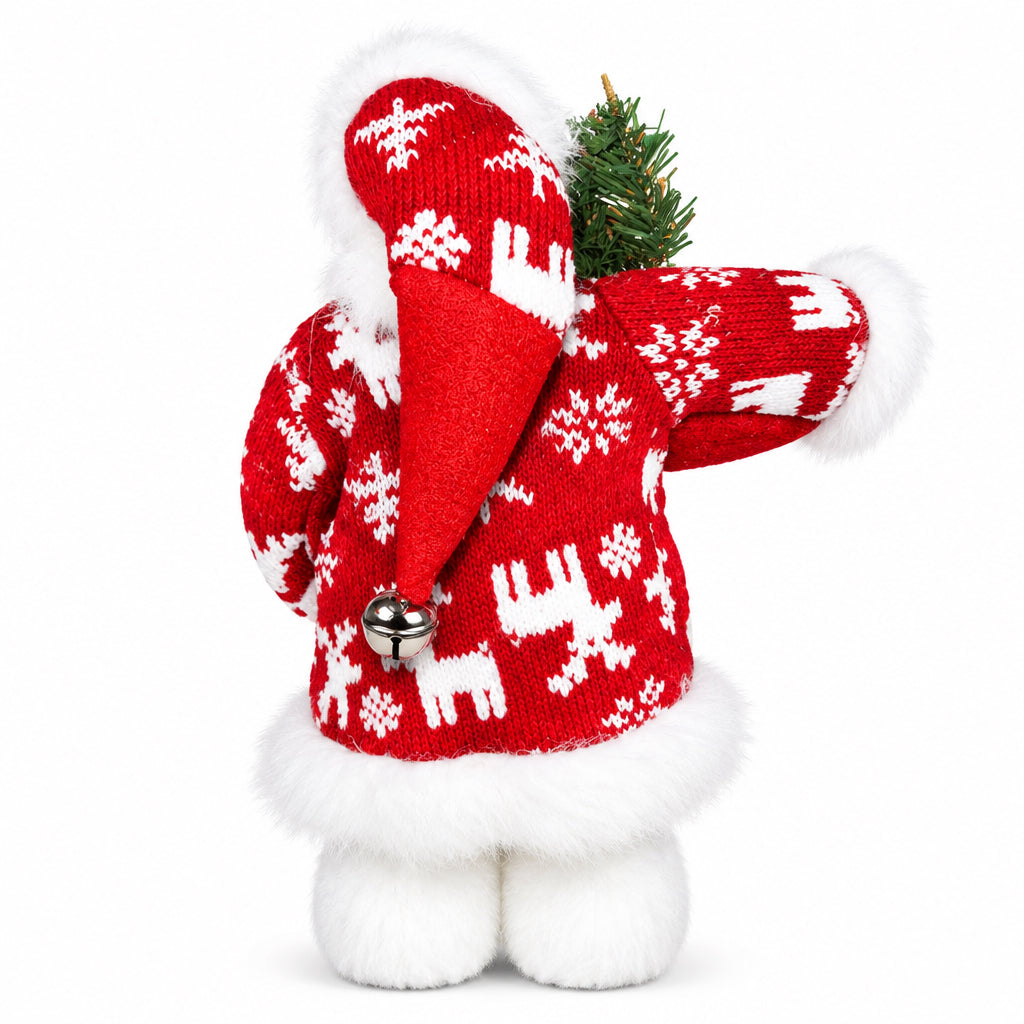 PAPA NOEL ROJO 30CM DINAMICO LUZ Y SONIDO  D&D