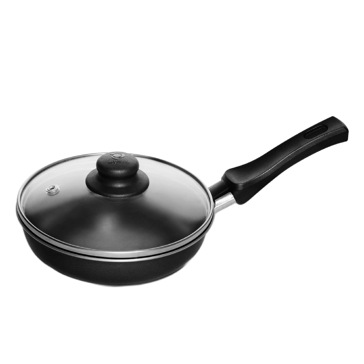 Cacerola Antiadherente con Asas 14cm Tapa de Vidrio North