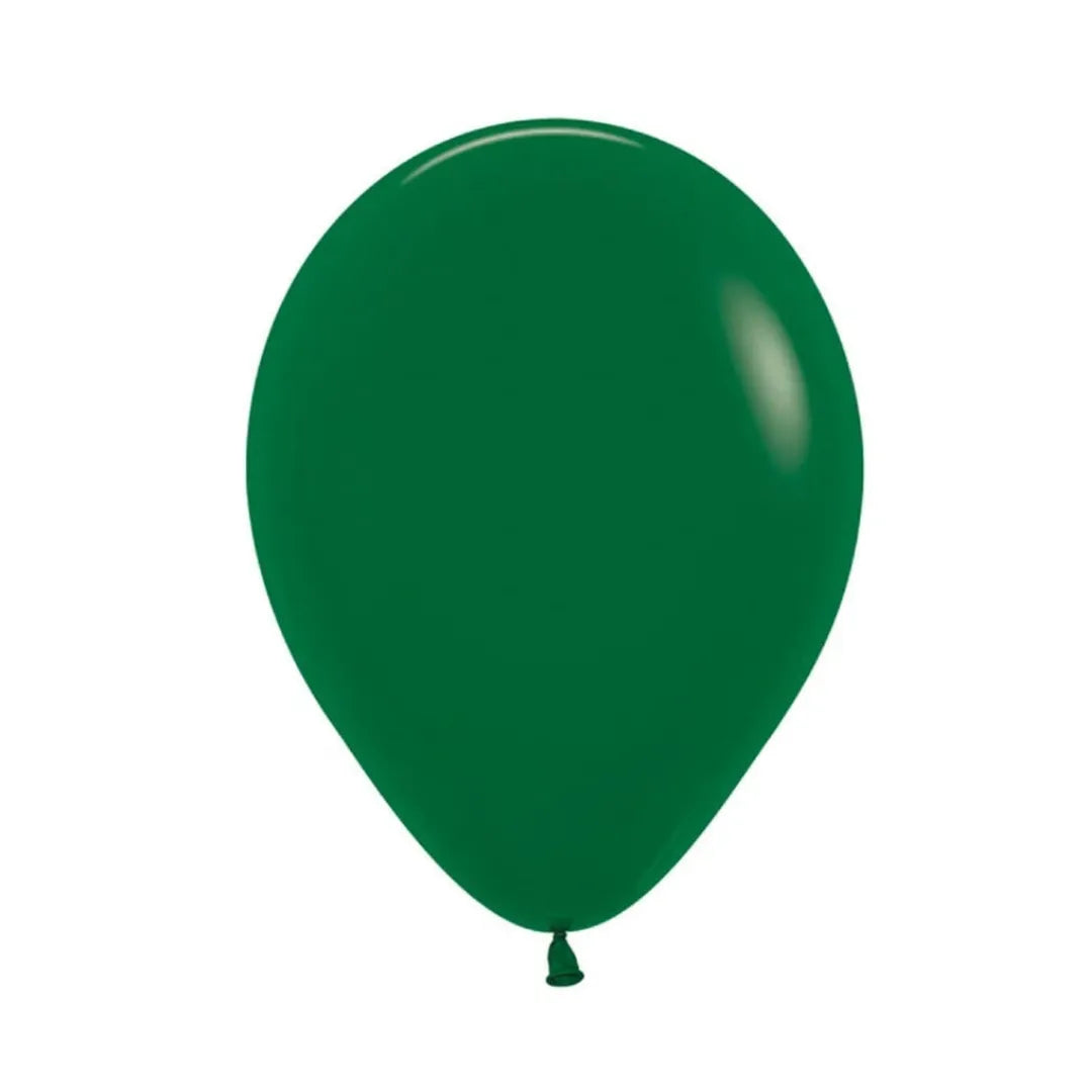 Globo Rumatex R-9 liso verde oscuro x12 unidades