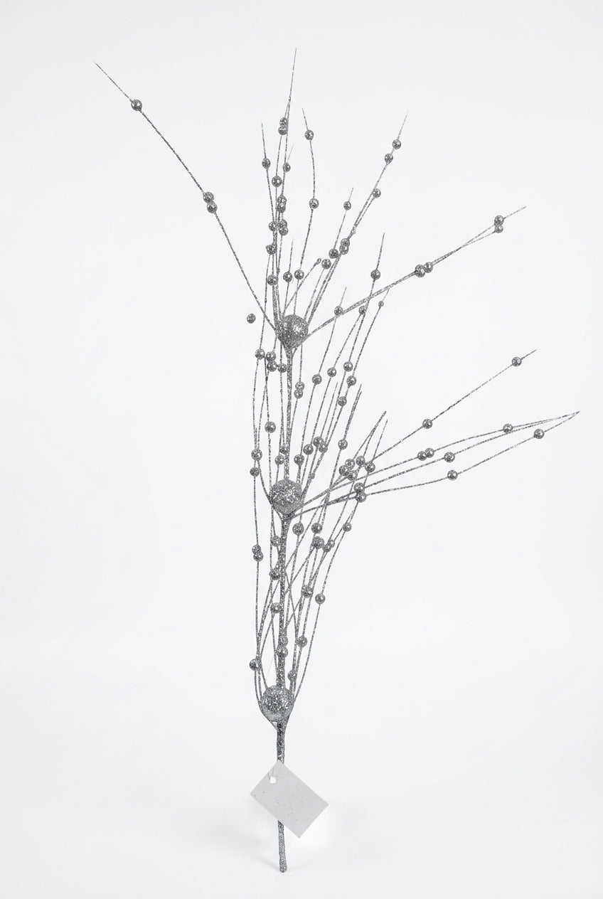 Follaje Artificial Navideño Plata 98 cm