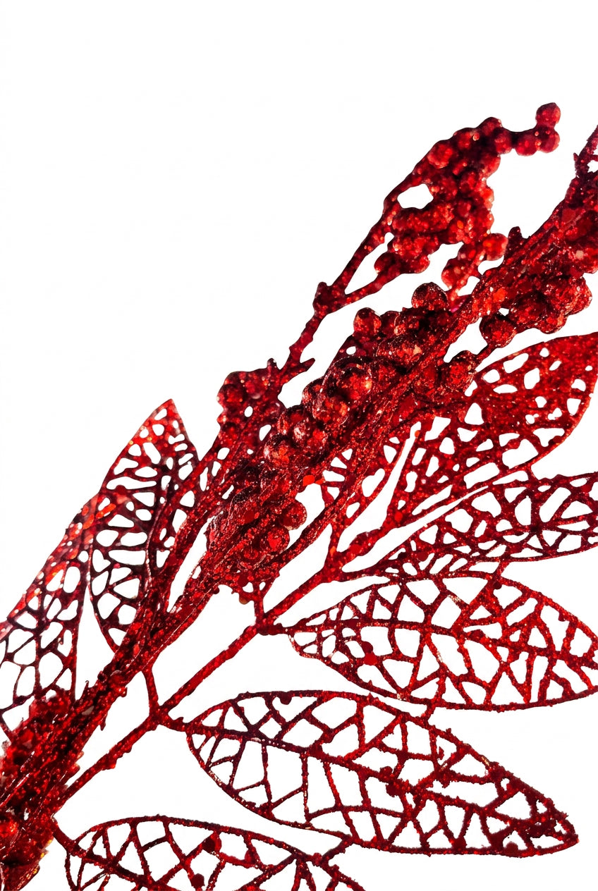 REF FLM00458R FOLLAJE DE 80 CM ROJO