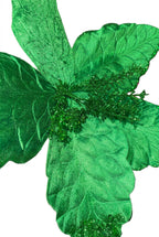 Flor Artificial Navideña Verde Oscuro 42 cm 5 Pétalos (Ref. FLR01261EDK)
