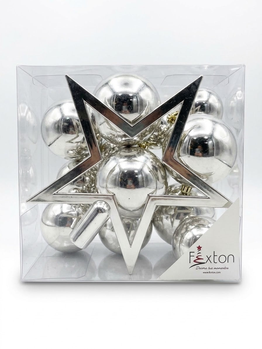 TARRO BOLA NAVIDEÑA CON ESTRELLA