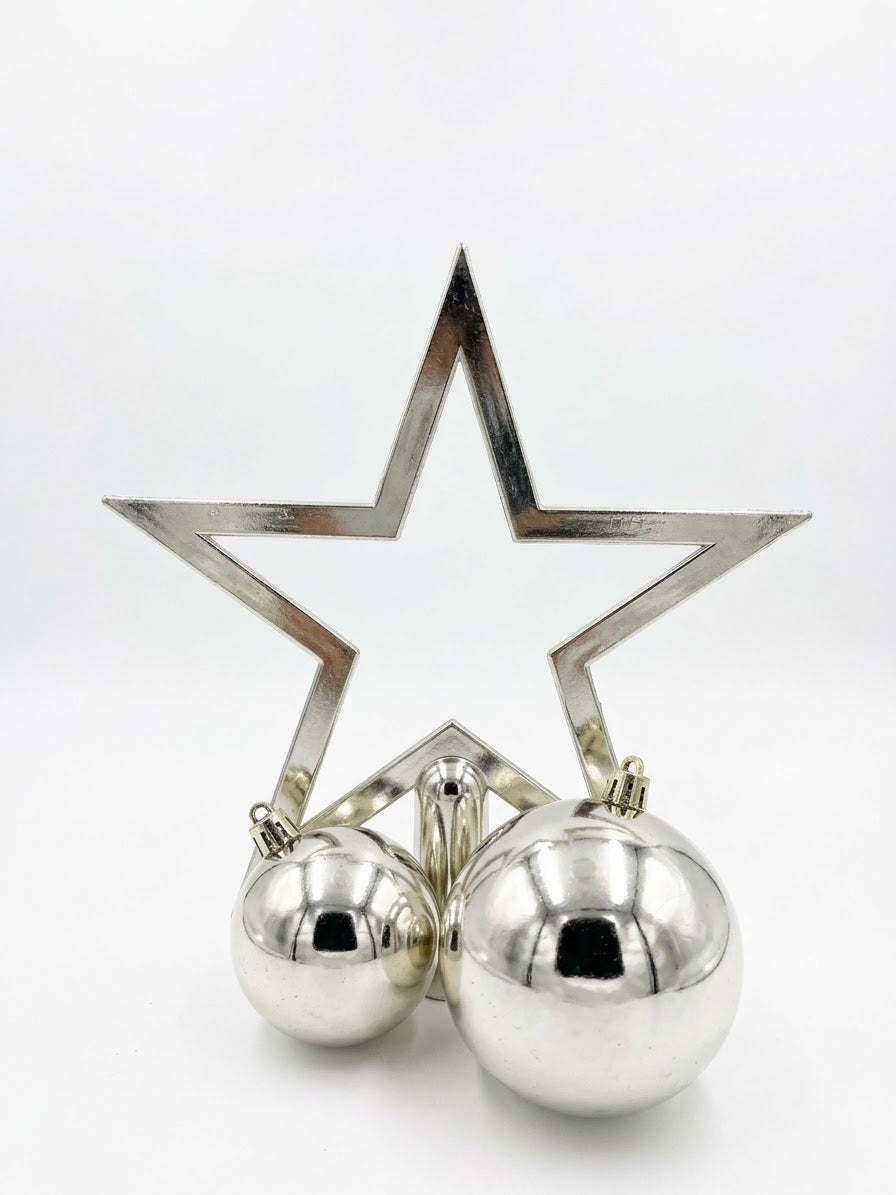 TARRO BOLA NAVIDEÑA CON ESTRELLA