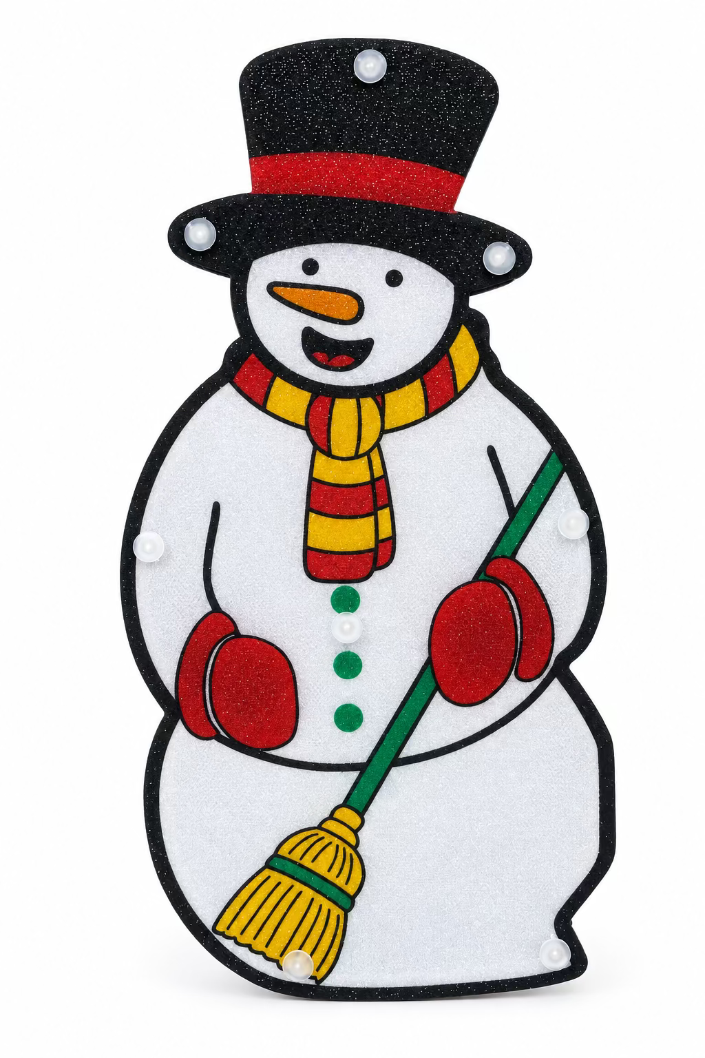 FIGURA MUÑECO DE NIEVE 2 CARAS