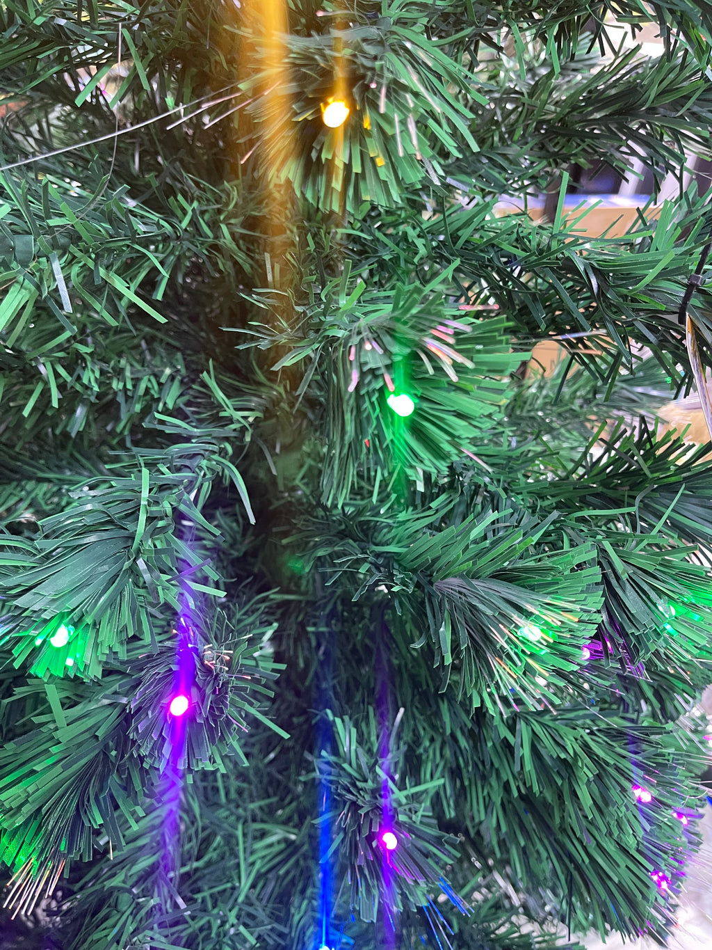 REF A5405 ARBOL FIBRA OPTICA PUNTA VERDE 210CM MULTICOLOR