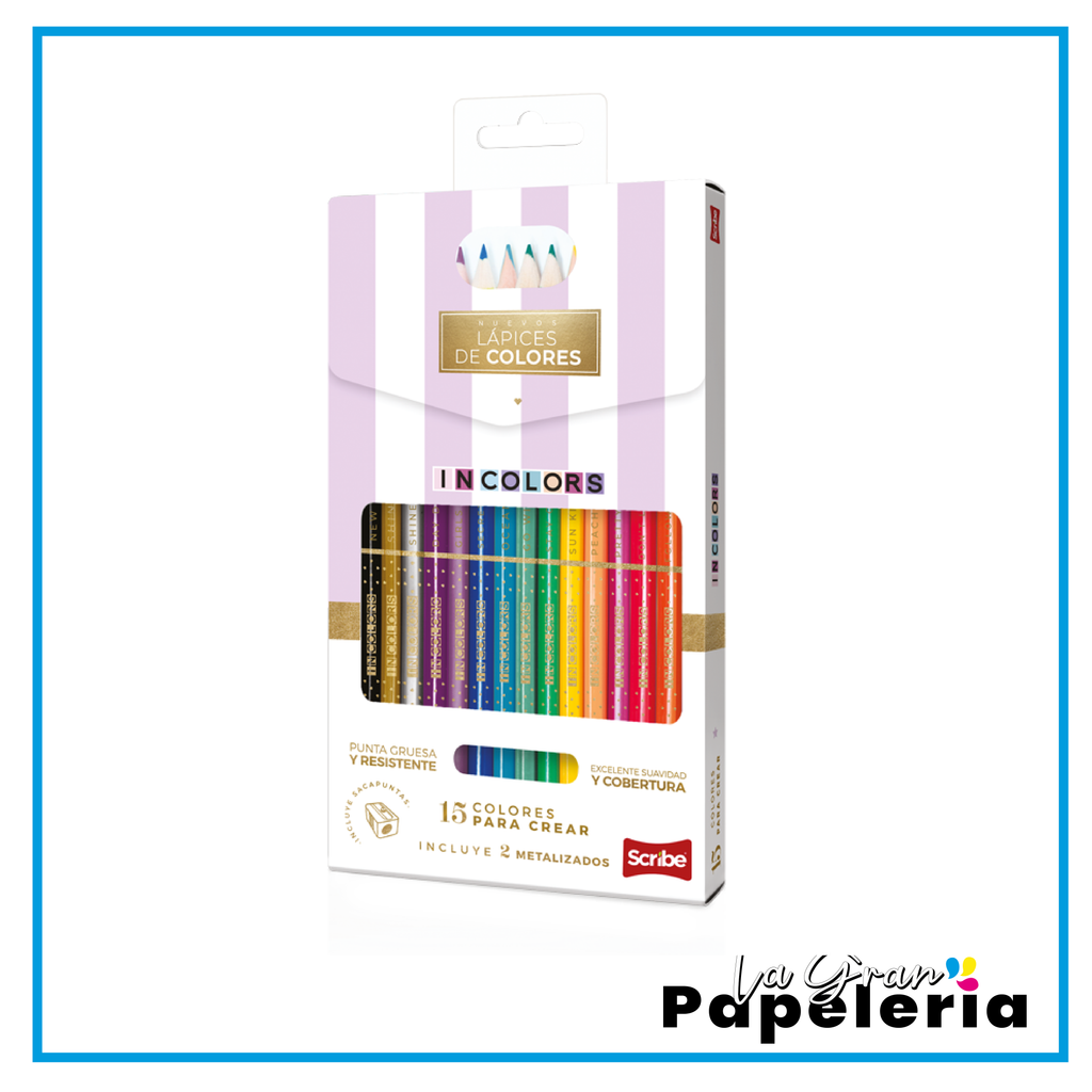 Colores Unipunta Incolors 15 Piezas Scribe